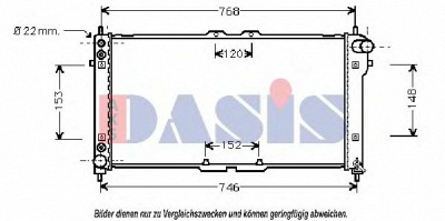 AKS DASIS 111000n -  Радиатор, охлаждение двигателя